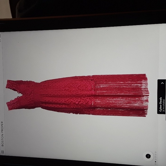 2 tone lace overlay party dress - Picture 2 of 4